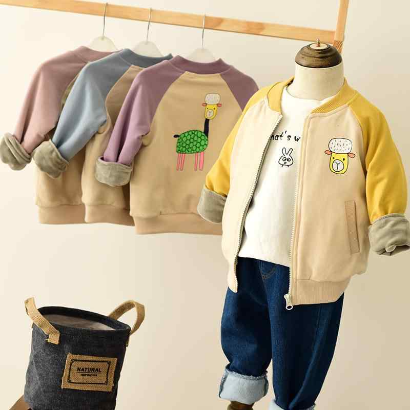 Stadium Jumper - スタジャン キッズ 男の子 女の子 裏起毛 厚手 コットン 前開き ジップアップ スウェット トレーナー アルパカ柄 キャラクター 秋冬 カジュアル