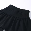 スカッツ キッズ 女の子 ブラック 綿混 ストレッチ ウエストゴム 9分丈 春秋 カジュアル 普段使い 通園 通学 おしゃれ かわいい 動きやすさ