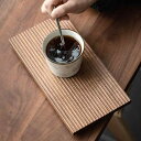 茶盤 和風 黒胡桃木 乾式 小型 精巧 手作り 無垢材 長方形 コーヒートレイ 来客 普段使い おしゃれ 上品 ミニ コンパクト リビング ダークブラウン
