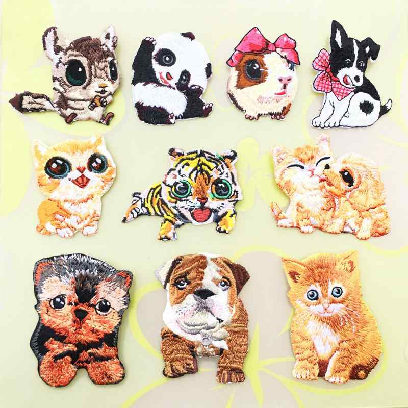 ワッペン キッズ 子供服 かわいい キャラクター 動物 刺しゅう DIY リメイク 補修 破れ隠し デコレーション 目印 Tシャツ ズボン バッグ 帽子 ワンポイント