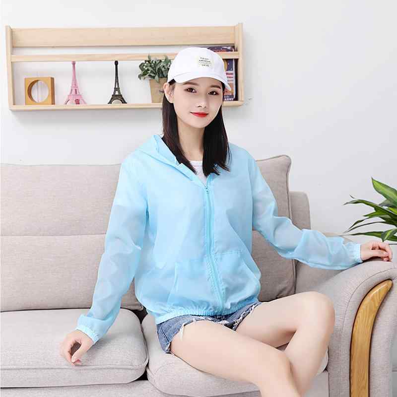 Rash Guards - UVカットパーカー レディース 春夏秋 薄手 軽量 通気性 吸湿速乾 紫外線対策 防風 ナイロン ゆったり ルーズフィット アウトドア ウィンドブレーカー