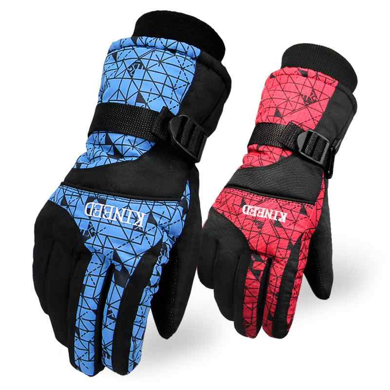 手袋 男女兼用 冬用 コットン 暖かい 厚手 裏起毛 防水 防寒 防風 5本指 グローブ サイクリング バイク..