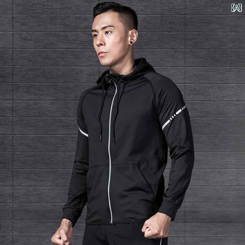 トレーニングジャケット メンズ 吸汗速乾 裏起毛 長袖 コンプレッション ランニング ジム スポーツウェア 秋冬