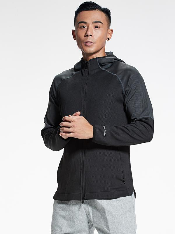 スポーツウェア メンズ ランニング ジム トレーニング バスケットボール 速乾 フード 長袖 ジャケット 春夏秋 快適 軽量 伸縮性 普段使い 部屋着