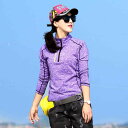 フリース レディース 裏起毛 速乾性 ストレッチ 薄手 長袖 スタンドカラー トップス スポーツウェア アクティブウェア ランニング フィットネス ジム ハイキ...