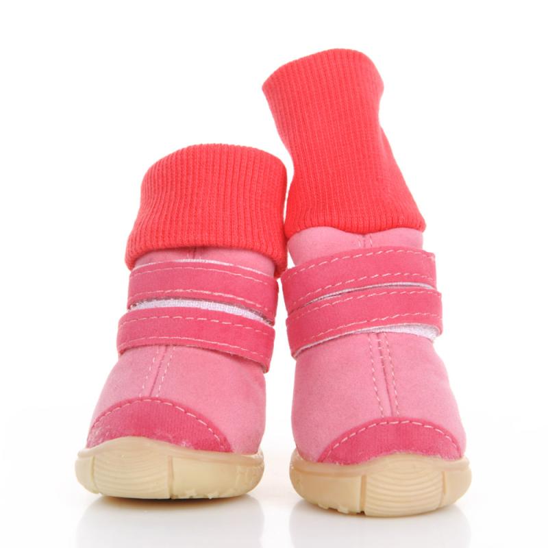 犬用シューズ 小型犬 スノーブーツ 冬用 防水 あったか ソフトソール 脱げにくい トイプードル ビショ..