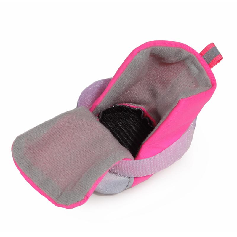 犬用シューズ 小型犬 子犬 靴 オールシーズン 通気性 メッシュ 柔らかい底 滑り止め 散歩 お出かけ 脱げにくい 4足セット