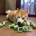 犬用おもちゃ 子犬 小型犬 テディ コーギー犬 歯磨き デンタルケア 歯垢除去 丈夫 耐久性 噛み応え ロープ 結び目 ボール コットン ストレス解消