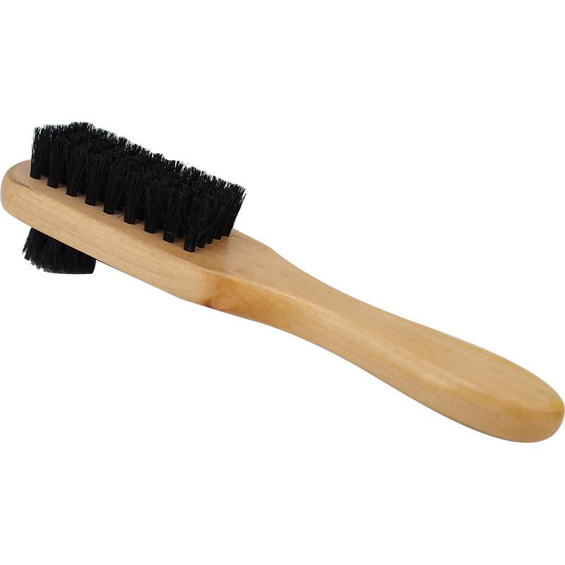 シューケア用品 豚毛靴磨き用ブラシ 革靴 レザーシューズ 柔らかい ソフトタイプ 自宅用 ツヤ出し ポリッシング 板型 普段使い 手入れ メンテナンス