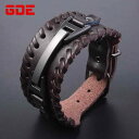 ブレスレット アクセサリー アクセ メンズ クール シンプル パンク ワイド レザーブレスレット シンプル おしゃれ ブラック 黒