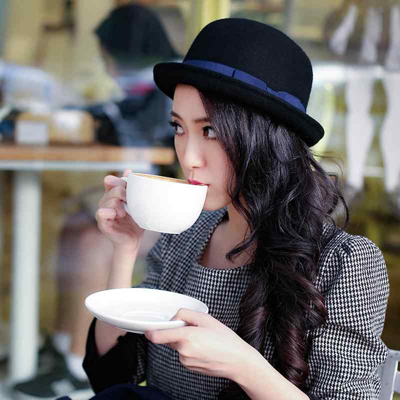 ハット レディース 秋冬 リボン ウール フェルト バケットハット つば広 丸型 小ぶり 上品 エレガント カジュアル 普段使い お出かけ ワインレッド ブラック パープル カーキ レッド ミックスグレー