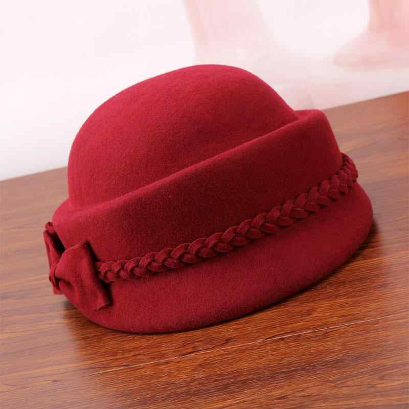 帽子 レディース 女性用 秋冬 ウール フェルト ベレー帽 エレガント カジュアル 韓国風 イギリス風 おしゃれ 普段使い お出かけ 上品 万能 暖かい 形状記憶