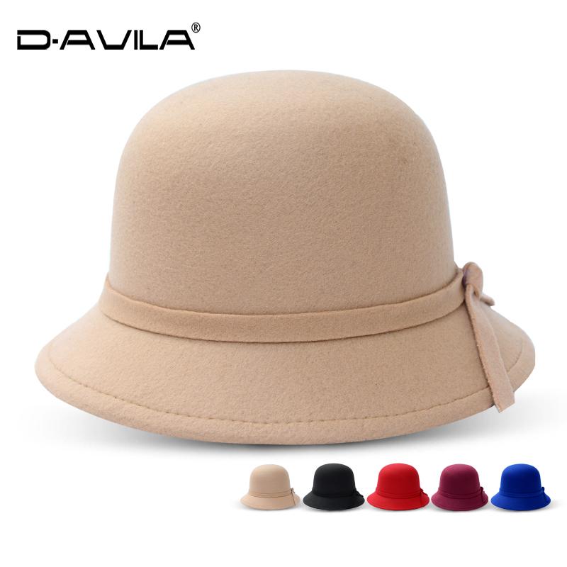 帽子 レディース 秋冬 英国風 レトロ クラシック エレガント 上品 フェルト調 つば広 丸型トップ リボン ハット お出かけ 旅行 大人カジュアル