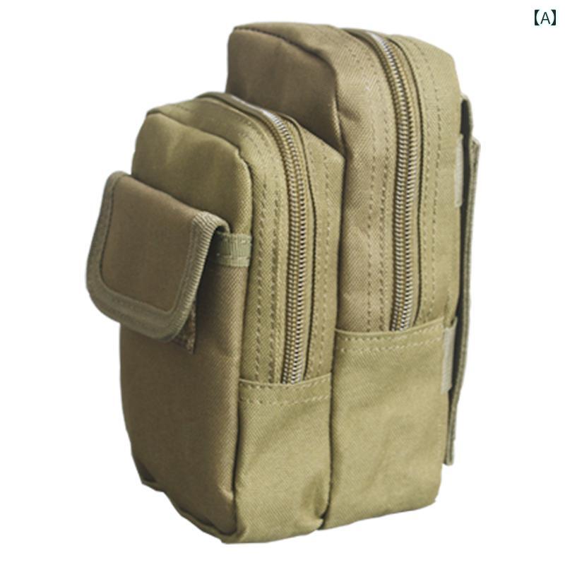 ウエストバッグ メンズ 多機能 大容量 ミリタリー タクティカル モールシステム ヒップバッグ ボディバッグ アタッチメントポーチ スマホポーチ 財布 迷彩柄 カモフラージュ ブラック アーミーグリーン サンド アウトドア サバイバルゲーム 軽量 耐久性