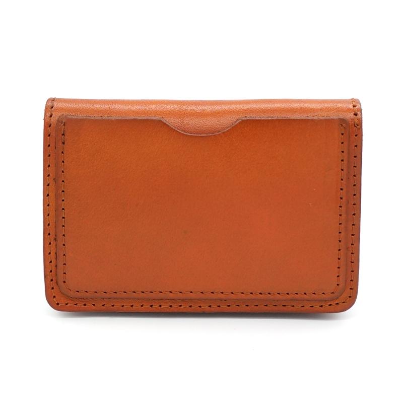 ミニ財布 ユニセックス 手作り 植物タンニンなめし 牛革 レトロ スナップボタン 横型 小銭入れ カードケース 免許証ケース 無地 コンパクト