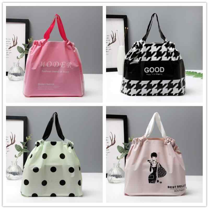 手提げ袋 レディース マット加工 プラスチック製 厚手 丈夫 ショッピング ギフト プレゼント 化粧品 包装用 衣料品店 店舗用 大容量 持ち帰り用