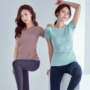 Tシャツ レディース 半袖 女性用 スポーツ フィットネス ランニング ヨガ トップス 軽量 薄手 吸湿速乾 伸縮性 ストレッチ 通気性
