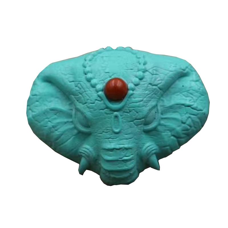 アクセサリー 108珠 数珠ブレスレット 模造ターコイズ ガネーシャ神 飾り玉 精巧な 多機能 コレクショ..