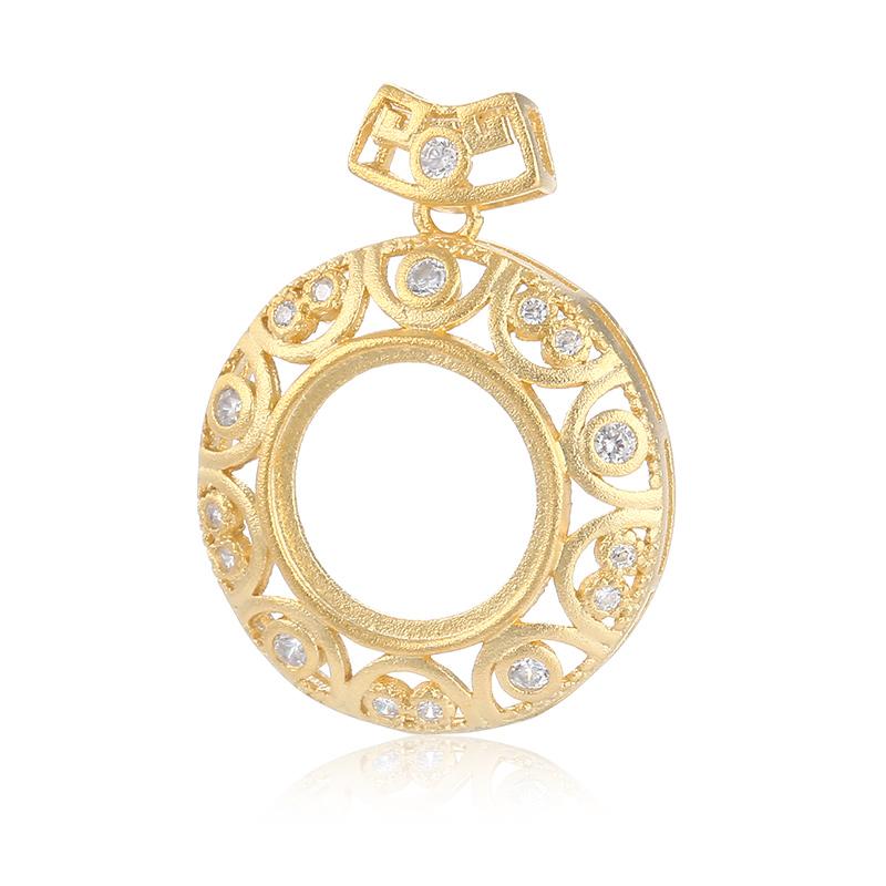 ペンダントトップ レディース S925銀 空枠 DIY用 石座 未加工 ハンドメイド 琥珀 ターコイズ 楕円形 プ..