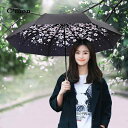 日傘 折り畳み 軽量 おしゃれ 涼しい 持ちやすい 晴雨兼用 風 に 強い レディース uvカット かわいい 黒 花柄