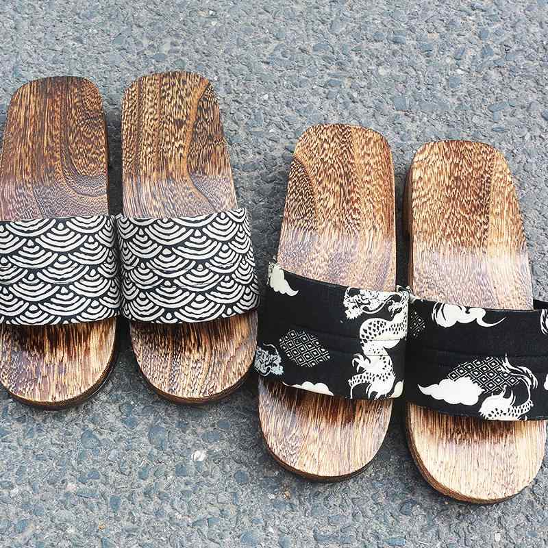 下駄 サンダル 木製 メンズ 和風 下駄スリッパ フラット ハイヒール
