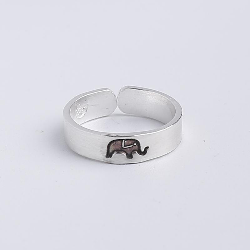 指輪 レディース 999銀 ヨガ 象モチーフ OM ナマステ トゥリング ピンキーリング ファランジリング 足..