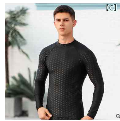 ウエットスーツ サーフィン メンズ 長袖 上下セット 速乾 撥水 無地 水泳 パンツ ロング 大きいサイズ ポリエステル ラウンドネック 黒 青 トップス カジュアル