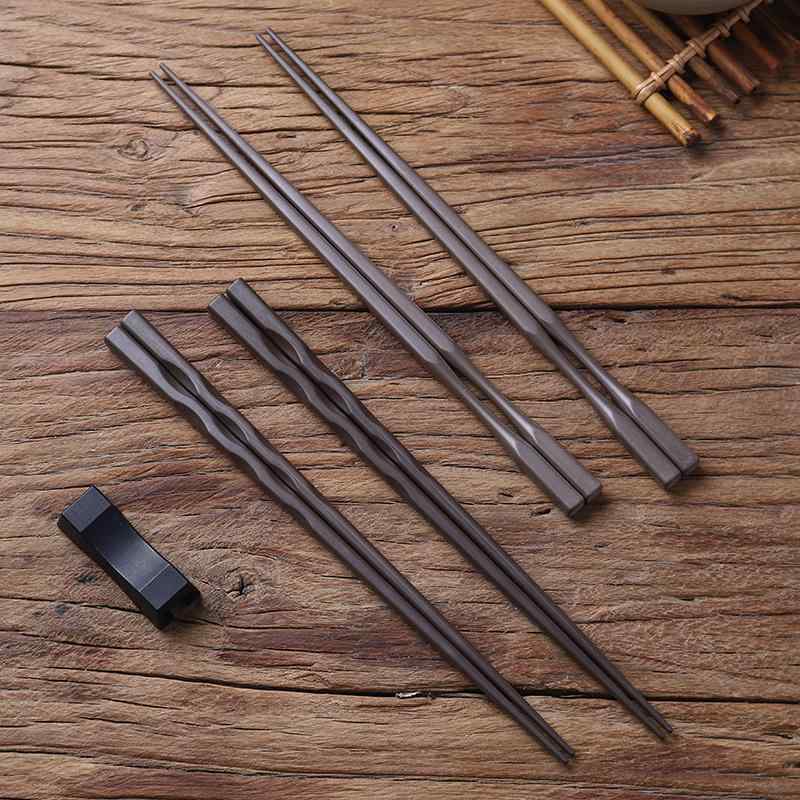 箸 コーヒー ブラウン 和風 和モダン 合金 耐熱 先細 滑り止め 八角 螺旋 寿司 料理 業務用 家庭用 食..