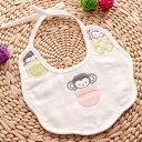 よだれかけ 新生児 赤ちゃん ベビー スタイ 綿 6重ガーゼ 花形 結び紐 かわいい ふんわり 柔らか 吸水性 ビブ 食事用 授乳用