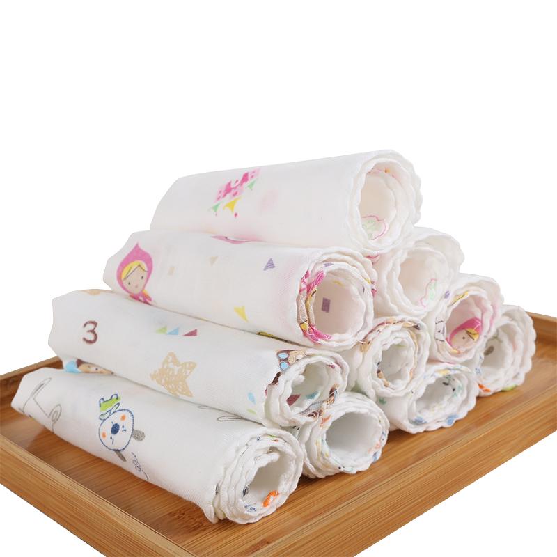 ベビー ガーゼタオル 新生児 子供 綿 コットン 薄手 軽量 夏 吸湿速乾 通気性 よだれかけ スタイ 洗顔 ハンドタオル