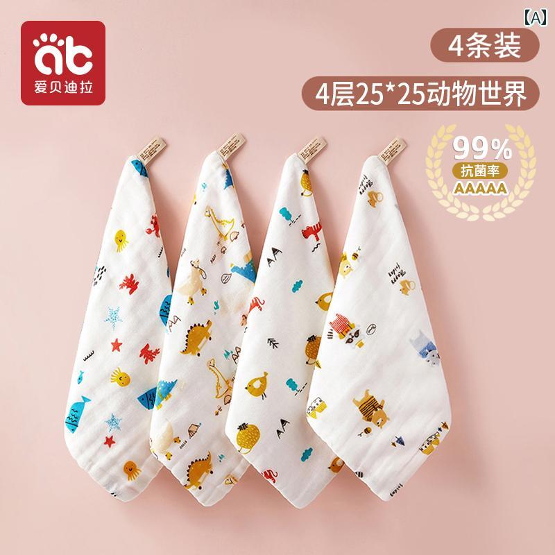 ガーゼタオル ベビー 新生児 赤ちゃん 口拭き 顔拭き ハンドタオル 綿 綿 多層ガーゼ ソフト ふんわり ..