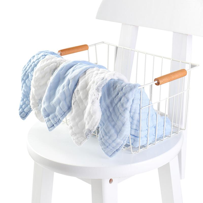 ベビー ガーゼタオル コットン 6重ガーゼ ふわふわ 柔らか 赤ちゃん 子供 洗顔 お風呂 口拭き よだれかけ スタイ 汗拭き 吸水速乾 正方形