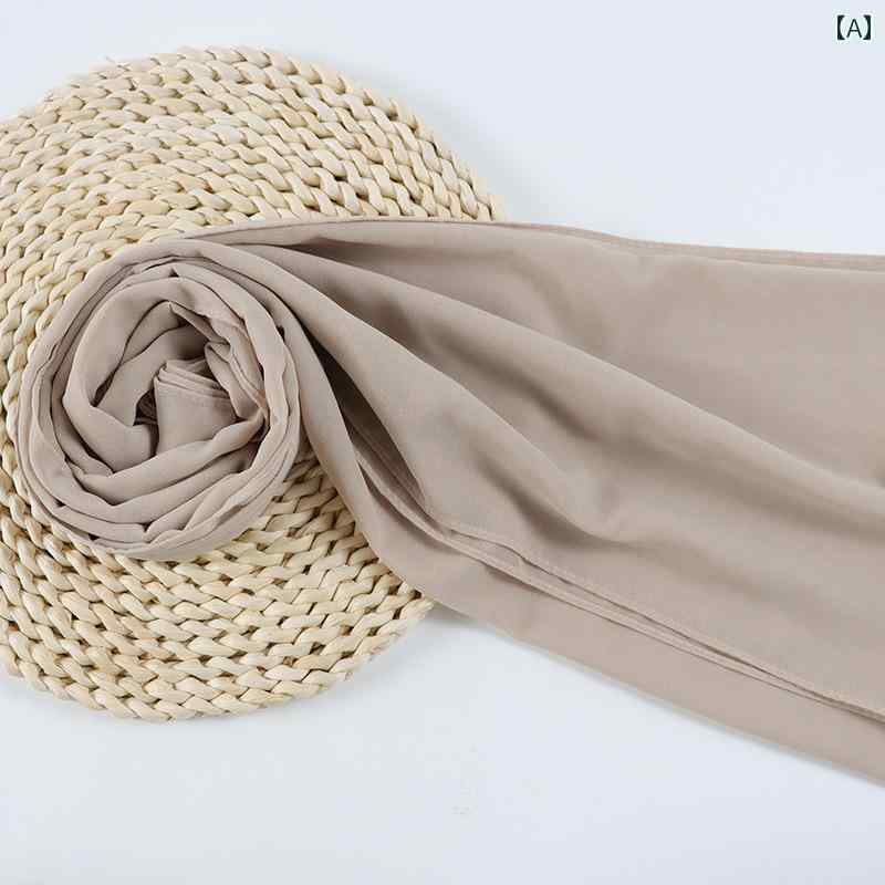 スカーフ おしゃれ パール シフォン マレーシア ベーシック エスニック レディース 春秋 民族 シンプル..