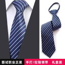 ネクタイ 紳士服 Necktie ビジネス スーツ用 首周り 装飾 メンズ ジッパー タイプ 結び目がない フォーマル スーツ メンズ 引っ張りやすい