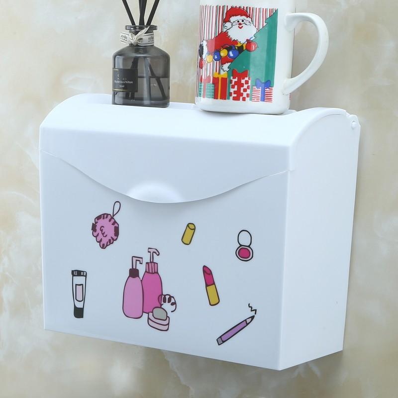 ティッシュケース トイレ 浴室 洗面所 壁掛け 穴開け不要 粘着式 おしゃれ ボックスティッシュ ホルダ..
