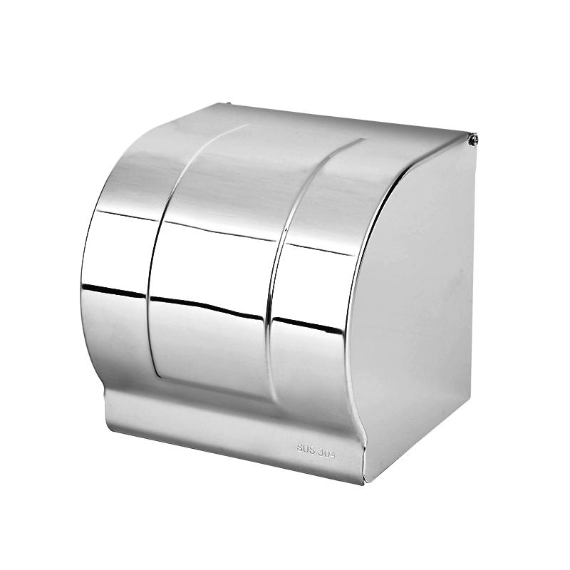 トイレットペーパーホルダー ティッシュケース 防水 穴開け不要 壁掛け式 SUS304 ステンレス製 鏡面仕..