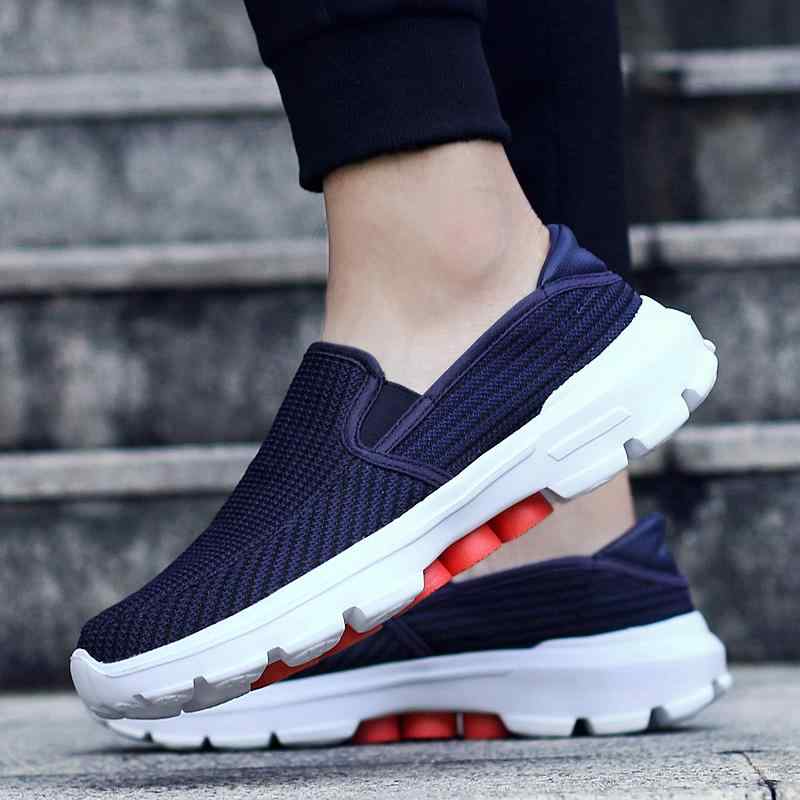 ウォーキングシューズ シニア 軽量 通気性 厚底ソール メッシュ スリッポン ラウンドトゥ ローカット 春秋 MDソール 普段使い スポーツ カジュアル ブラック グレー ベージュ ホワイト系