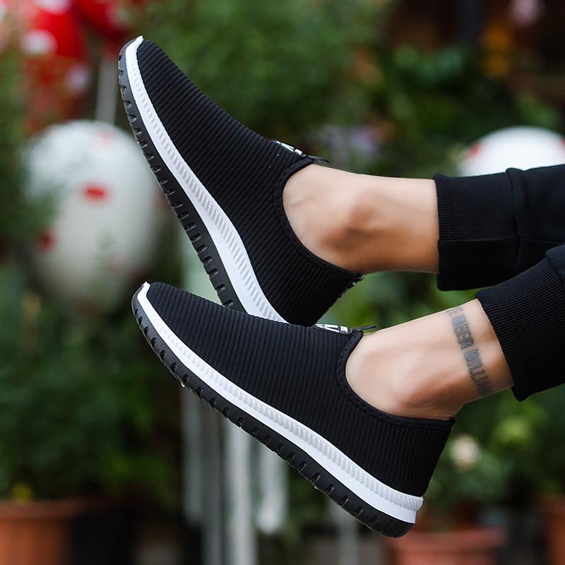 シューズ メンズ スリッポン 綿布 ウォーキングシューズ お父さん カジュアル 普段使い フラット底 滑り止め 通気性 ラウンドトゥ 秋冬