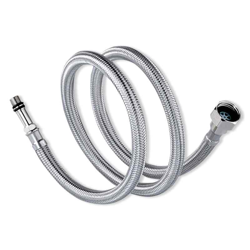 給水ホース ステンレス製 編み込み フレキシブル 温冷水栓 混合栓用 洗面台 シンク用 接続パイプ 防爆仕様 汎用 高耐久