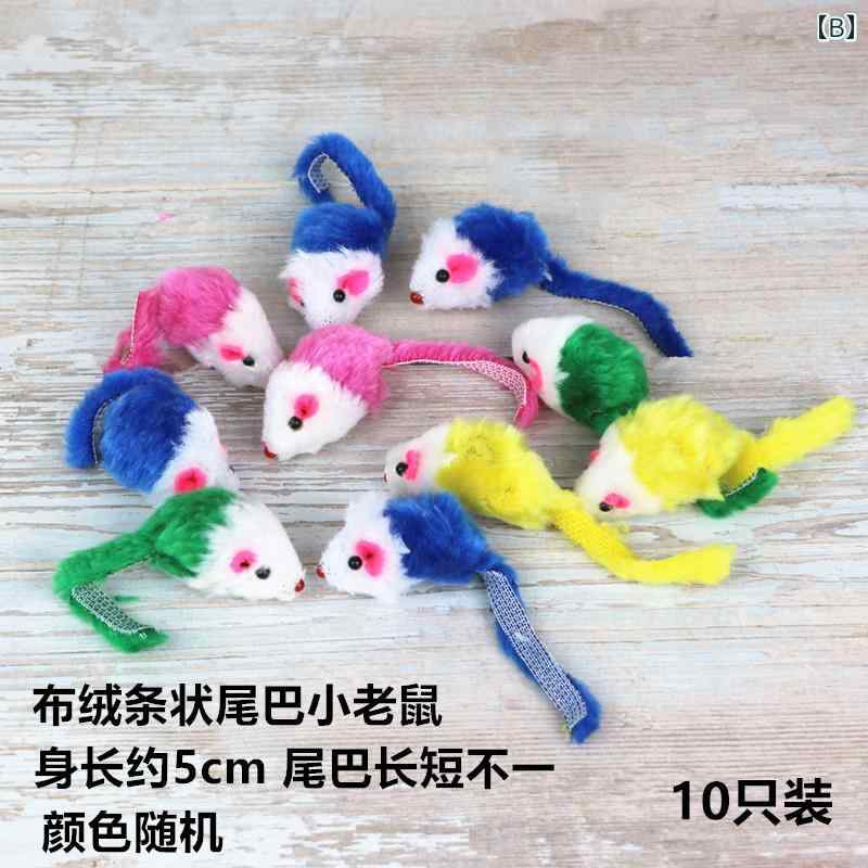 フロントップ楽天市場店の猫用玩具 ネズミ型 カシャカシャ音 フェイクファー ファー 羽根 カラフル 猫じゃらし 運動不足解消 ストレス解消 一人遊び 室内用 噛むおもちゃ 狩猟本能刺激 トイ｜アングル3
