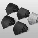 ネクタイ 紳士服 Necktie ビジネス スーツ用 首周り 装飾 メンズ フォーマル ウェア ビジネス プジッパー 黒ネクタイ