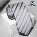 ネクタイ 紳士服 Necktie ビジネス スーツ用 首周り 装飾 ライト グレー ストライプ ネクタイ メンズ フォーマル ビジネス 8 cm プロ ワーク ...