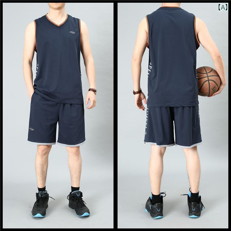 タンクトップ メンズ 夏 薄手 ノースリーブ 吸汗速乾 接触冷感 スポーツ トレーニング ランニング バスケットボール セットアップ 大き..