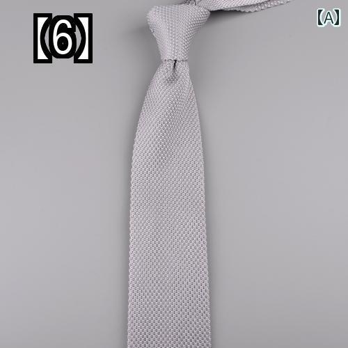 ネクタイ 紳士服 Necktie ビジネス スーツ用 首周り 装飾 メンズ ニット ネクタイ 先のとがったネクタイ