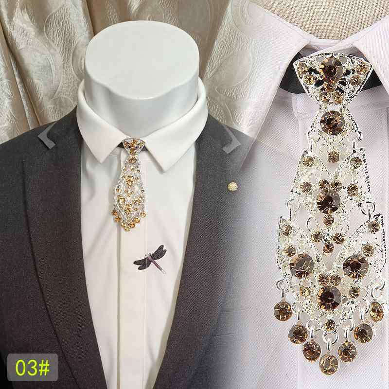 ループタイ メンズ おしゃれ スーツ レディース アクセサリー メタル 宝石 タッセル 結婚式(4)