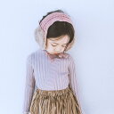 マフラー イヤーマフ ネックウォーマー キッズ 女の子 韓国風 ニット 毛糸 秋冬 親子 親子コーデ 着回し 普段使い アクリル アプリコット ピンク レッド