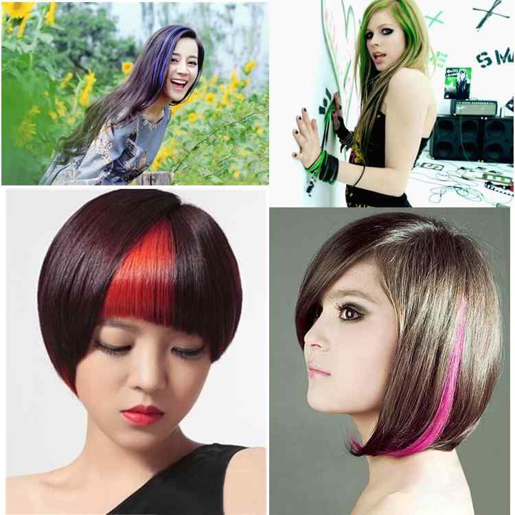 エクステ 人毛 部分 ストレート クリップ式 ワンタッチ カラー ハイライト シームレス サイド 付け毛 簡単装着 増毛 ボリュームアップ 自然な