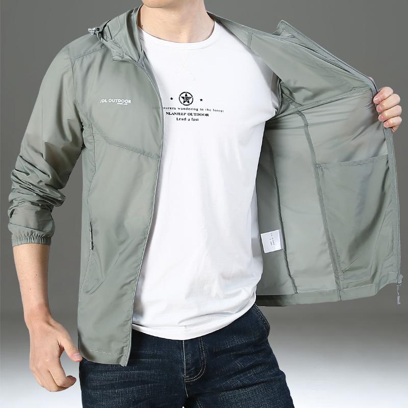 スポーツウェア メンズ アウター アウトドア 日焼け防止 服 通気性の ジャケット アイス 屋外 カジュアル 日焼け防止 服 スキン 服
