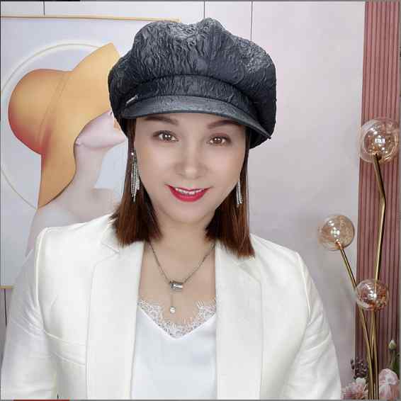 帽子 レディース 秋冬 八角帽 報童帽 ベレー帽 チェック柄 頭囲大きめ ゆったりサイズ カジュアル 普段使い ポリエステル ラウンドトップ 平つば 幅広い年代 お出かけ 旅行