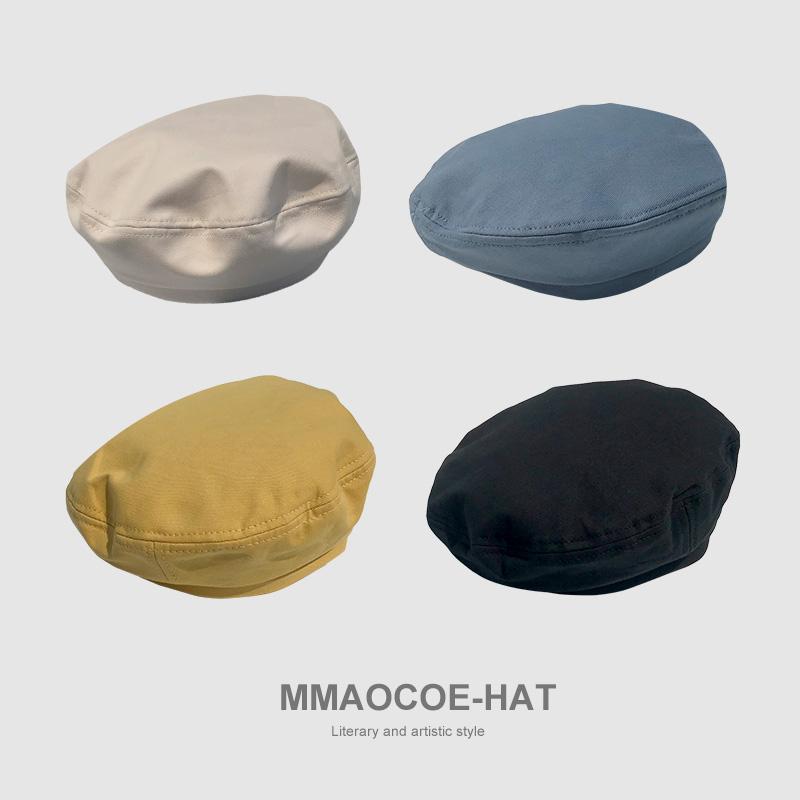 ベレー帽 レディース 韓国風 シック レトロ クラシック 無地 綿 画家帽 カジュアルスタイル タウン 豊富なカラー
